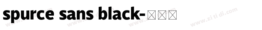 spurce sans black字体转换